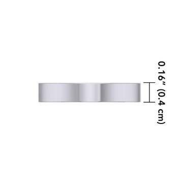 Elegance Silver Wedding Ring TRI1168 - Jewelry